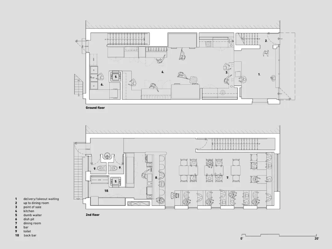 2D floor plan of a hotel with hardwood flooring, paintings on the walls, and dim lighting