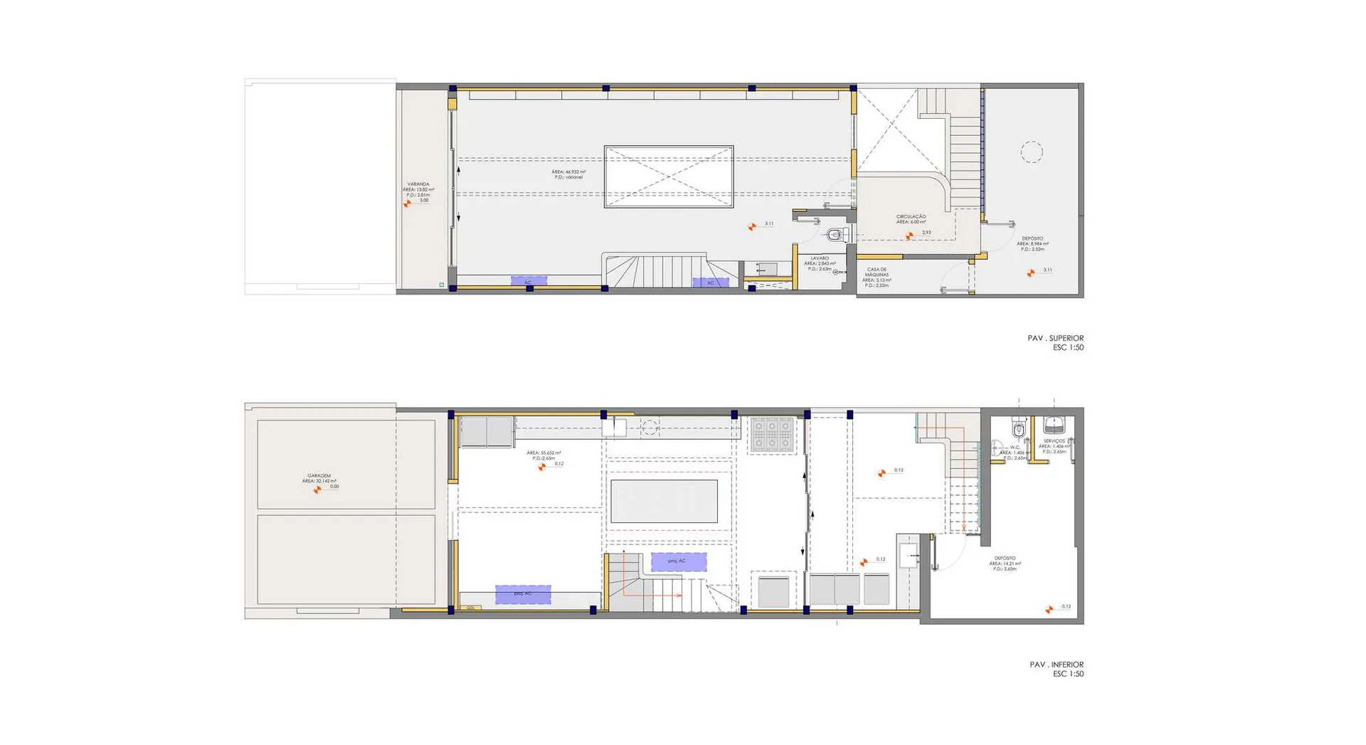 Black and white floor plan of a house with clear room outlines, labels, and a staircase, showcasing a minimalistic and functional layout