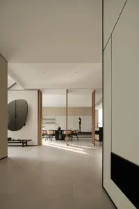 modern house with concrete walls and floor