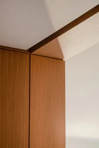 Modern minimalist design cabinet crafted from wood material