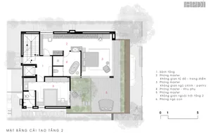 A detailed architectural floor plan of a modern-style house.