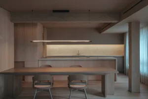 Modern residential kitchen with minimalist design.