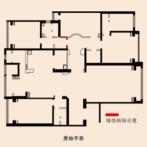 Floor plan showing residential property layout with no content on walls or furniture