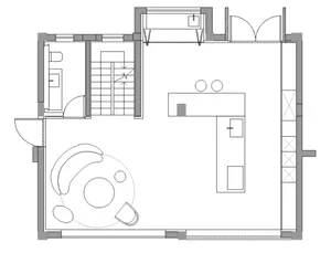 Detailed architectural floor plan of a residential building.