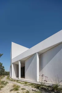 Modern minimalist house with concrete architectural design