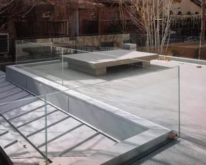 Modern concrete terrace featuring minimalist design