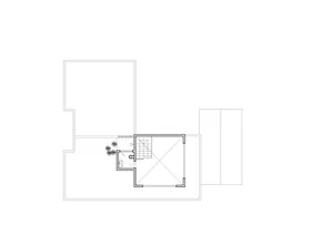 Minimalist architectural floor plan on paper