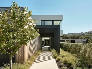 Modern architecture featuring wood materials