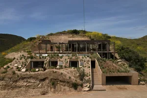 Modern architectural design featuring concrete materials