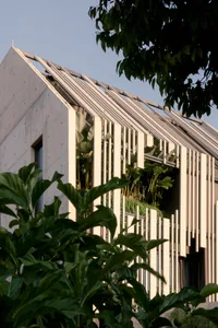 Modern architecture featuring concrete exterior