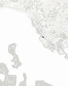 都市景觀的數位渲染圖，呈現細膩的道路與建築物。