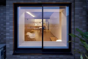 Modern interior design room with wooden elements