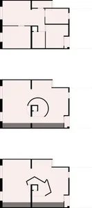 Modern office layout featuring a combination of materials and functional zones.