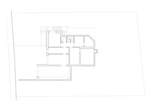 A detailed architectural plan of a residential layout.