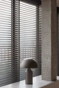 Image of a minimalist interior design featuring concrete elements.
