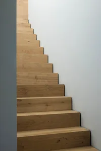 Modern wooden staircase in a contemporary design