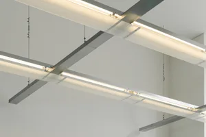 Minimalist design of ceiling lights with steel material.