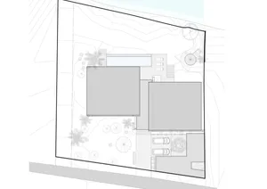 Commercial building in floor plan layout, showcasing architectural design