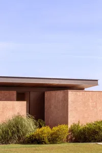 Modern house with suede-finish concrete exterior