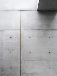 Modern industrial concrete wall with architectural lines