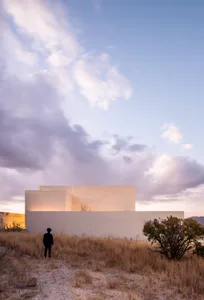 Modern architectural building made of concrete