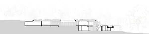 A modern exterior architectural design featuring natural wood.