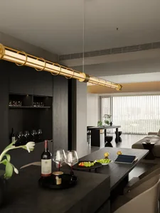 A modern dining room with black wooden furniture and a sleek, minimalist design. Decorated with white flowers, fruit, and win