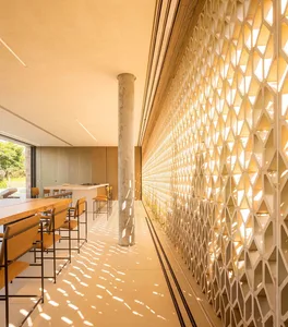 Modern house interior featuring wooden elements