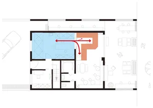Floor plan depicting the layout of an office space