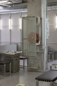 Emergency preparation counter in a modern industrial setting