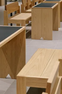 Modern office furniture made of wood