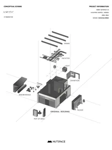 Exhibition Space with Steel Bars