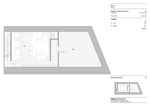 Floor plan of an interior design project in Naples, Italy, on June 17, 2022, with a scale of 1:50.