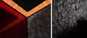 Industrial metal texture design on a wall