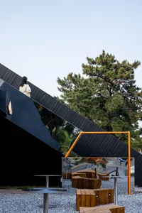 A modern metallic black exterior designed for sleek, contemporary aesthetics.