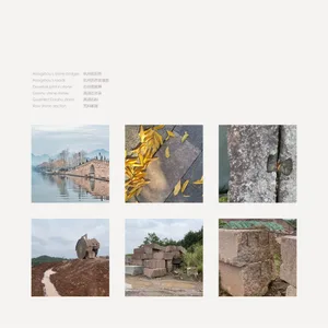 Stone bridges and roads in natural stone material