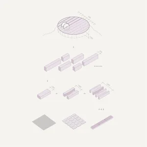木質建材施工過程示意圖