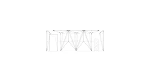 Industrial steel beam architectural plan showing structural layout