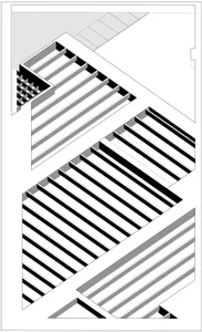 A modern staircase design featuring steel materials and sleek lines, emphasizing contemporary architecture.