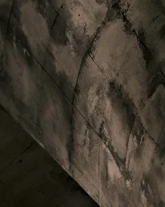 Concrete wall with textured pattern