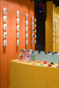 Various popsockets displayed in retail environment