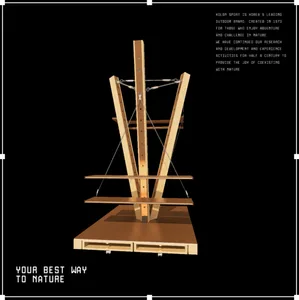 Industrial structural design made of wood