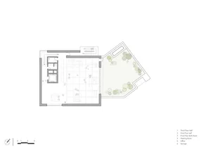 辦公室空間平面圖，展示各房間及其配置方式。