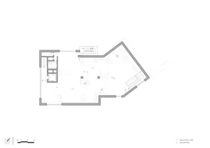 二樓住宅走廊渲染圖，呈現開放式格局與現代設計