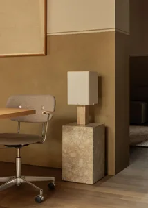 Minimalist interior design featuring marble elements for aesthetic appeal.