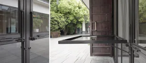 Modern storefront with glass and aluminum frame.