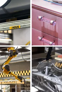 Industrial machine tools in a metalworking workshop