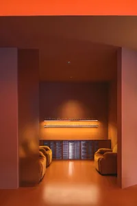 Modern spa featuring glass elements