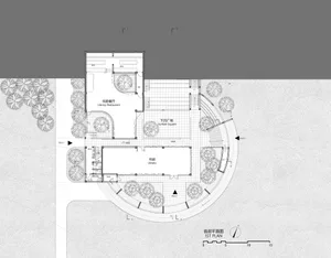 Floor plan of a modern architectural design