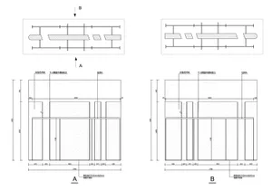 A technical plan for a metal wall system with dimensions labeled.